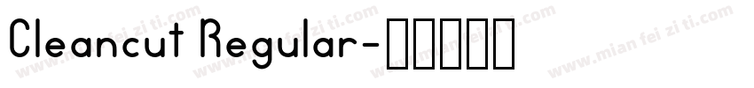 Cleancut Regular字体转换